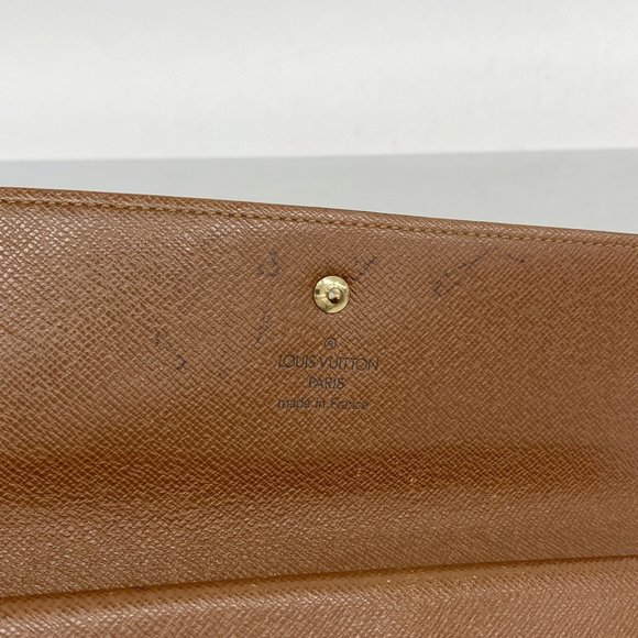 Louis Vuitton Monogram Portefeuille International Tri-fold Wallet M61215 Brow... - Picture 9 of 12